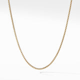 Box Chain Necklace in 18K Yellow Gold, 2.7mm