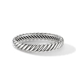 Sculpted Cable Bracelet in Sterling Silver, 10mm