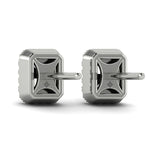 Karina Diamond Baguette Stud Earrings in 18K White Gold