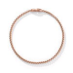 Box Chain Bracelet in 18K Rose Gold, 2.7mm