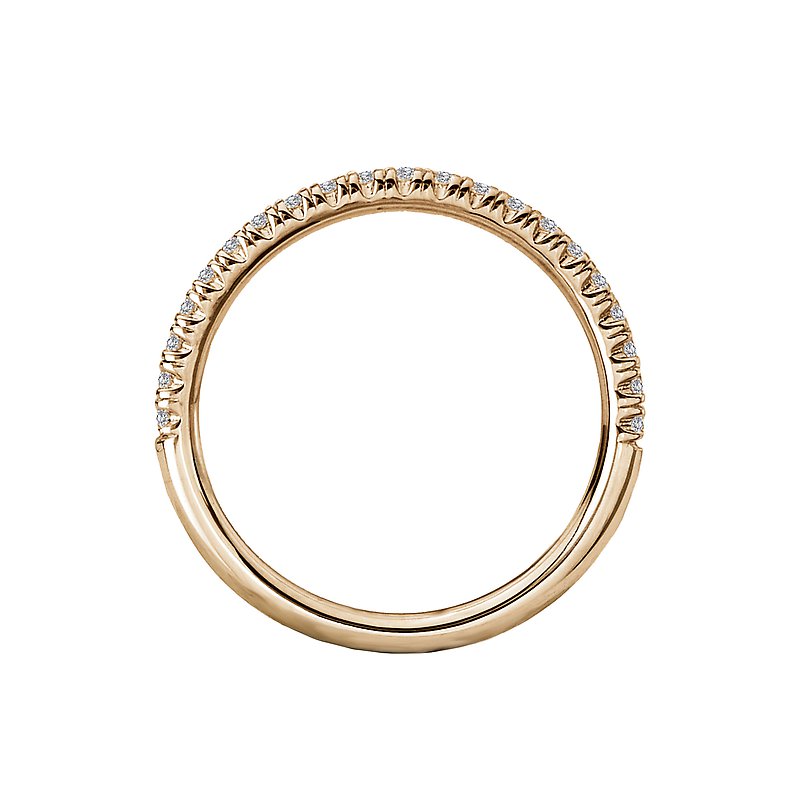 14K Yellow Gold Diamond Wedding Band