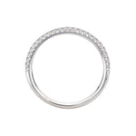 14K White Gold Diamond Wedding Band