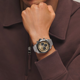CONQUEST CHRONOGRAPH, automatic watch, Ø 42.00 mm, stainless steel and ceramic bezel.