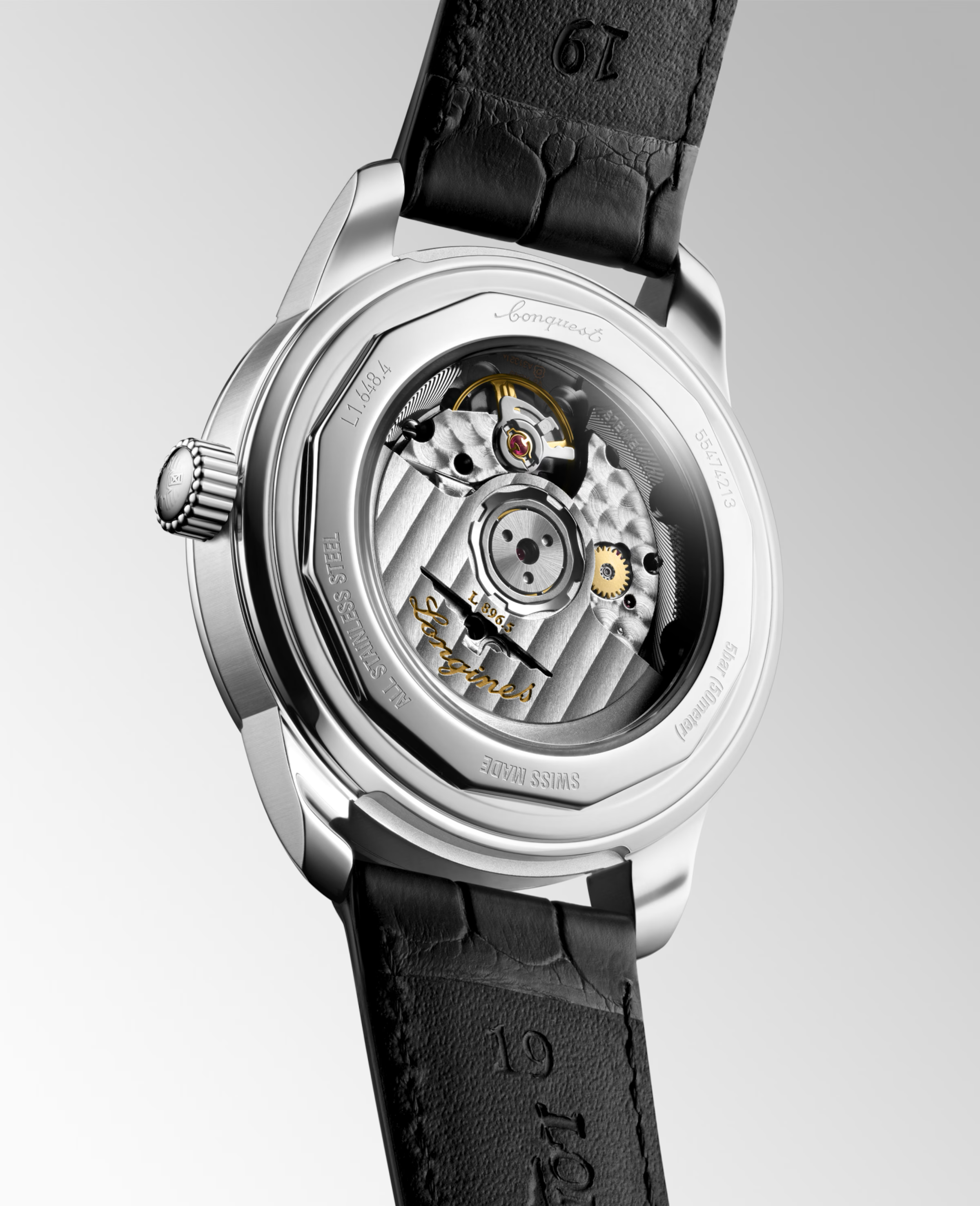 CONQUEST HERITAGE CENTRAL POWER RESERVE- L1.648.4.78.2 Automatic watch, Ø 38.00 mm, stainless steel