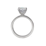14K White Gold Princess-Cut Diamond Semi-Mount Engagement Ring