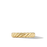 Sculpted Cable Band Ring in 18K Yellow Gold, 4.6mm