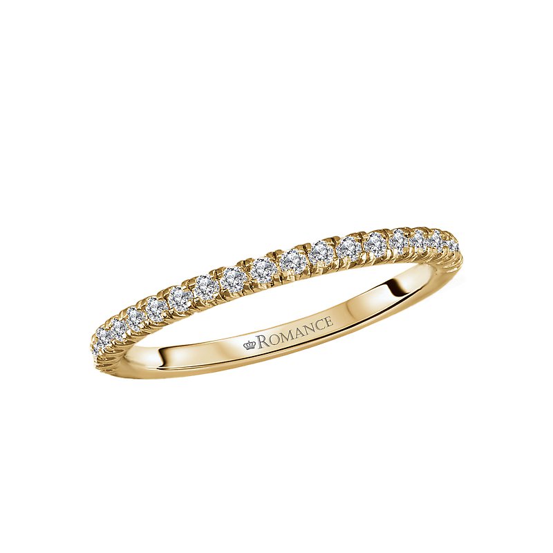 14K Yellow Gold Diamond Wedding Band