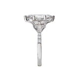 14K White Gold Semi-Mount Diamond Engagement Ring