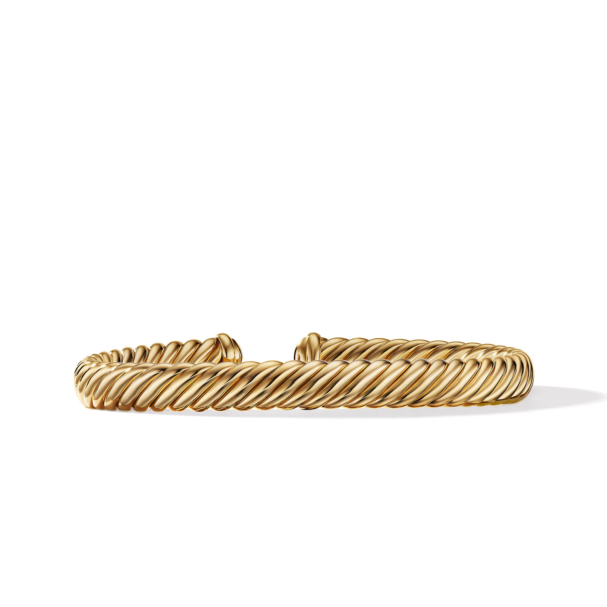 Modern Oval Cablespira® Bracelet in 18K Yellow Gold, 7mm