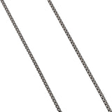Box Chain Necklace in Grey Titanium, 2.7mm