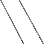Box Chain Necklace in Grey Titanium, 2.7mm