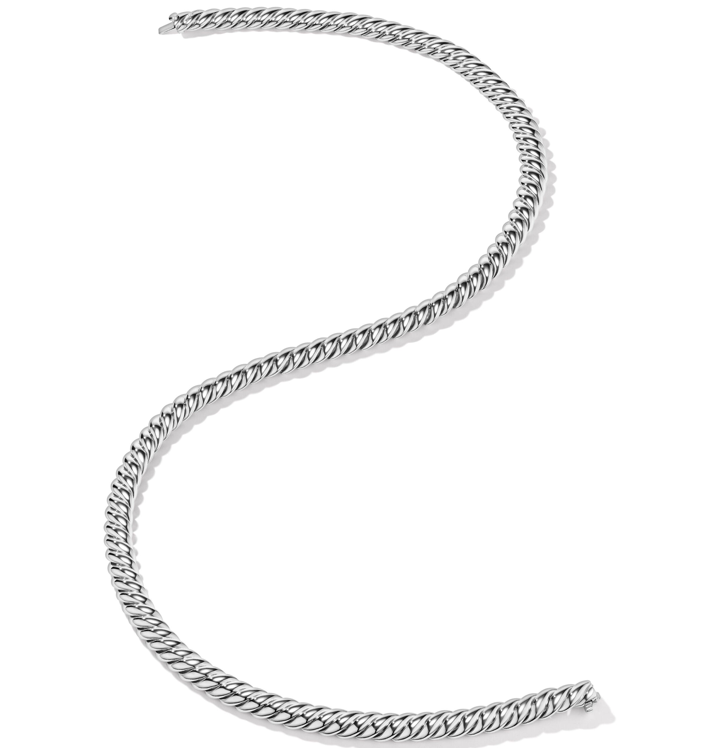 Sculpted Cable Triple Wrap Bracelet in Sterling Silver, 8.5mm