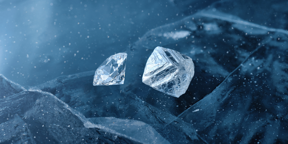 Raw and Cut Diamond | BC Clark Jewelers
