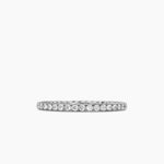 DY EDEN BAND RING Platinum with Pavé Diamonds, 1.85mm