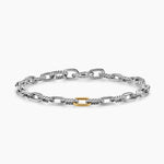 DY MADISON® CHAIN BRACELET Sterling Silver with 18K Yellow Gold, 6mm