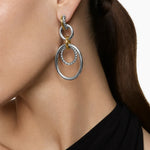 DY MERCER® MOBILE DROP EARRINGS Sterling Silver with 18K Yellow Gold, 65.7mm