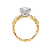 14K Yellow Gold Semi-Mount Diamond Engagement Ring