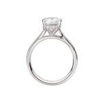 14K White Gold Hidden Halo Semi-Mount Diamond Engagement Ring