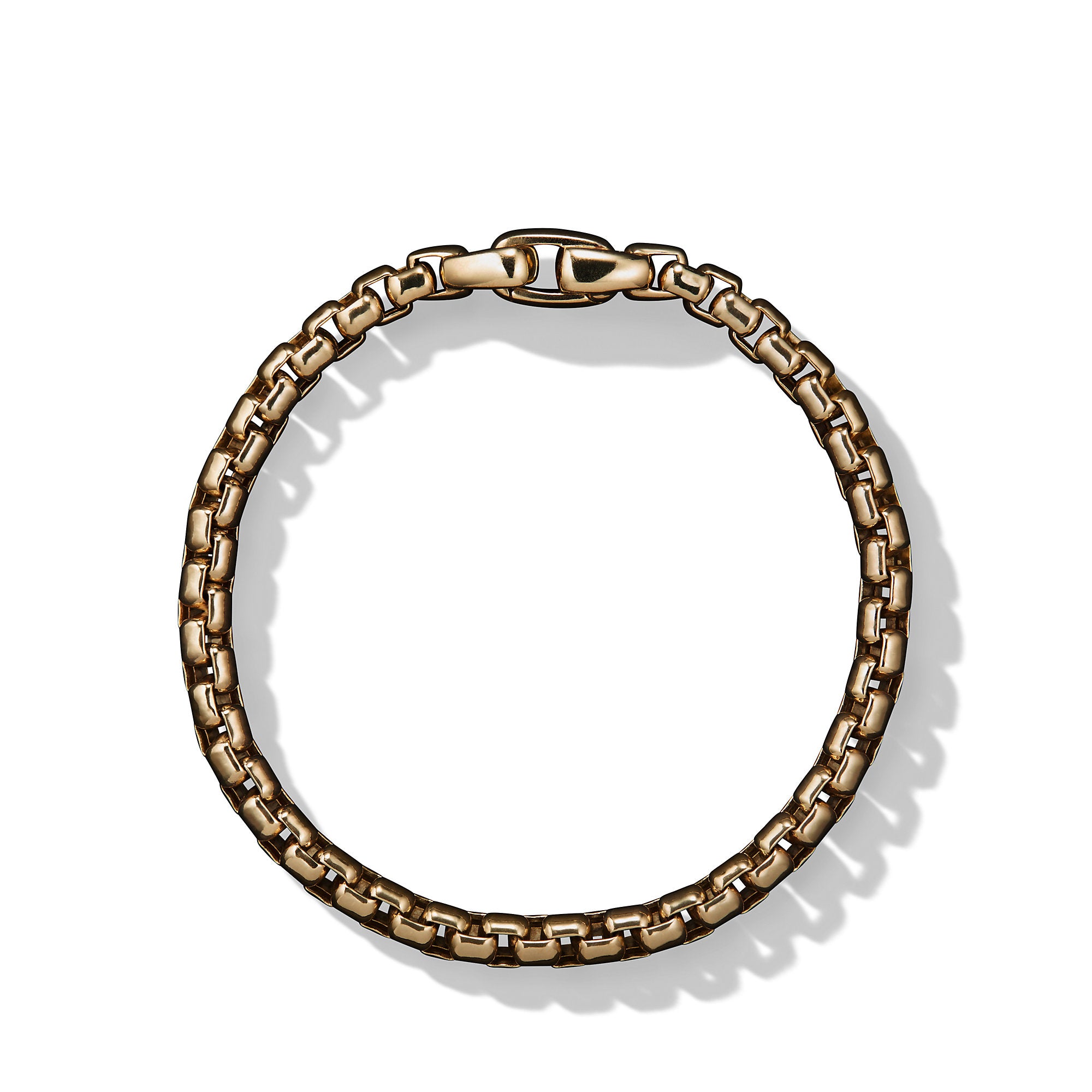 Box Chain Bracelet in 18K Yellow Gold, 5mm