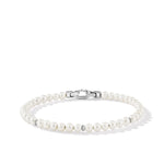 Bijoux Spiritual Beads Bracelet with Pearls and Sterling Silver, 4mm