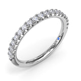 18K White Gold Diamond Wedding Band