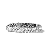 Sculpted Cable Bracelet in Sterling Silver, 8.5mm
