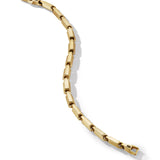 Faceted Link Bracelet in 18K Yellow Gold, 6mm