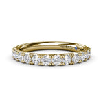 18K Yellow Gold Diamond Wedding Band