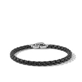 Box Chain Bracelet in Darkened Stainless Steel, 5mm