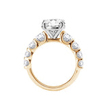 14K Yellow Gold Diamond Band Semi-Mount Engagement Ring