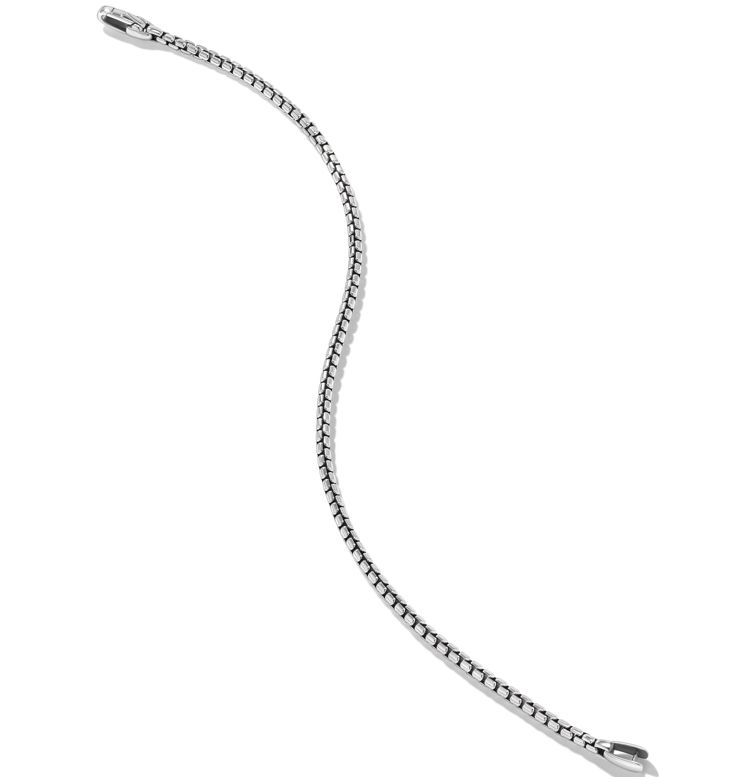 Box Chain Bracelet in Sterling Silver, 2.7mm