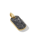 Forged Carbon Tag in 18K Yellow Gold, 34.5mm