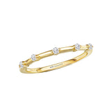 14K Yellow Gold Diamond Wedding Band