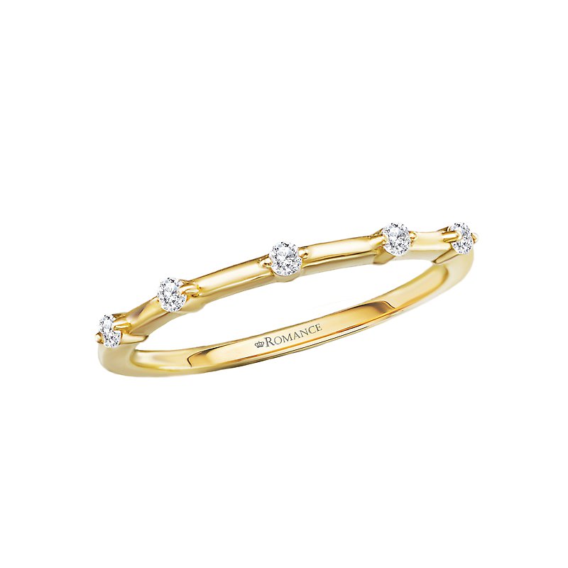 14K Yellow Gold Diamond Wedding Band
