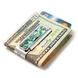 Green Abalone Money Clip