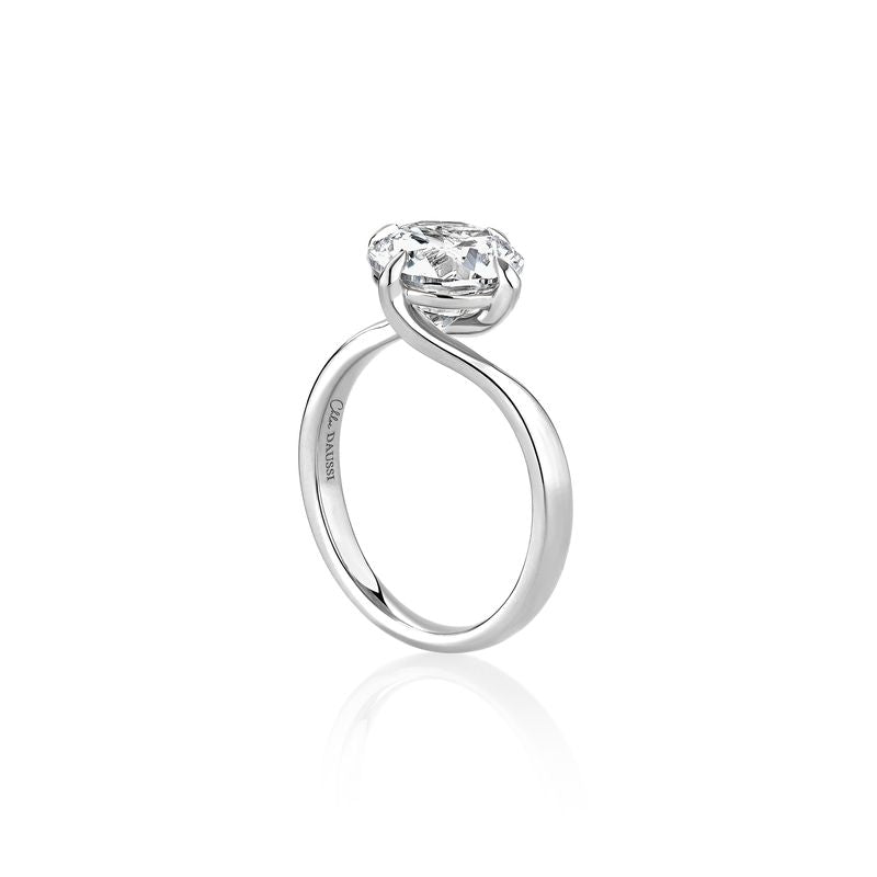 Twisted Solitaire Engagement Ring