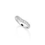 Diamond Pave Curved Crown Band
