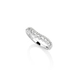 Diamond Pave Curved Crown Band