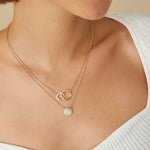 18K Yellow Gold Jaipur Diamond Pavé Disk Pendant