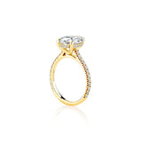 Pave Hidden Halo Engagement Ring Semi Mount