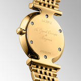 LA GRANDE CLASSIQUE DE LONGINES, quartz watch, Ø 24.00 mm, yellow pvd coating.