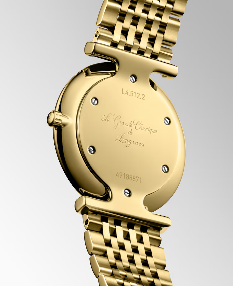 LA GRANDE CLASSIQUE DE LONGINES- L4.512.2.37.E Quartz watch, Ø 29.00 mm, yellow pvd coating