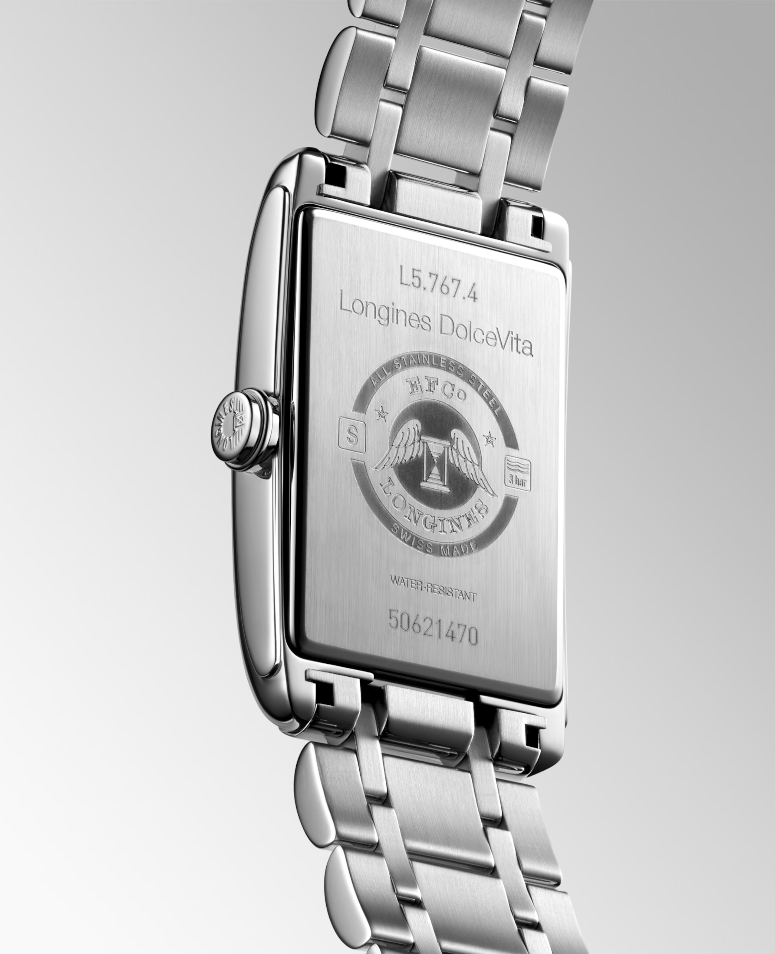 DOLCEVITA- L5.767.4.71.6 Automatic watch, 28.20 X 47.00 mm, Stainless steel,