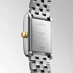 LONGINES MINI DOLCEVITA- L5.200.5.70.7 Quartz watch, 21.50 x 29.00 mm, stainless steel with 18 karat yellow gold crown