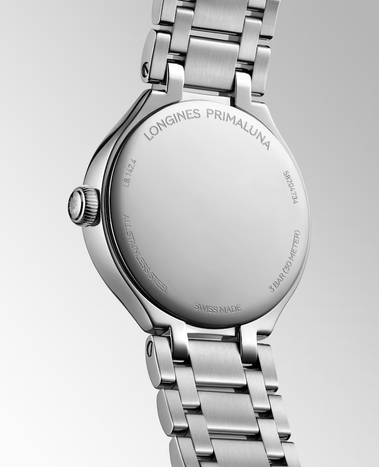 LONGINES PRIMALUNA- L8.142.4.97.6 Quartz watch, Ø 30.00 mm, stainless steel