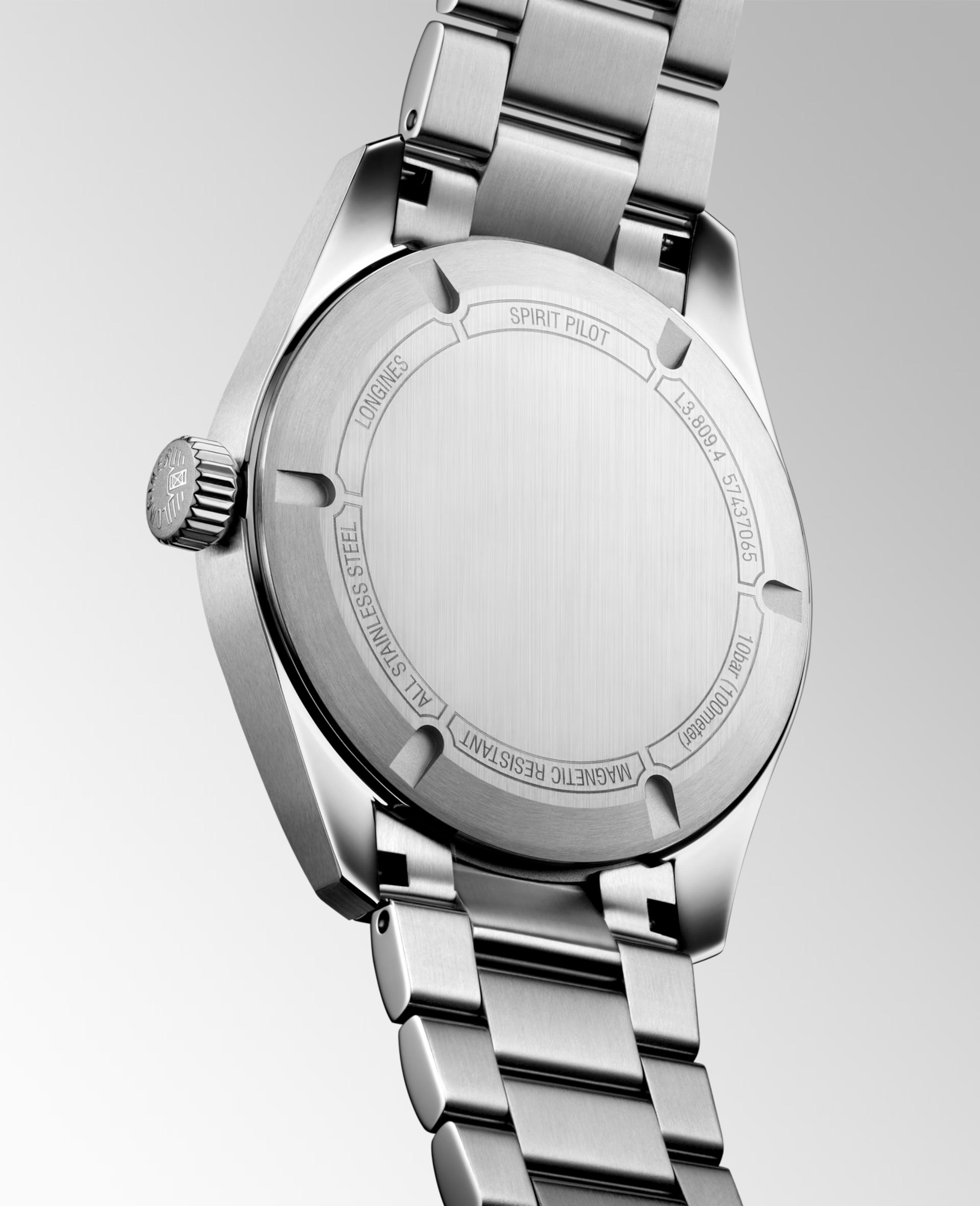 SPIRIT PILOT- L3.809.4.53.6 Automatic watch, Ø 39.00 mm, Stainless steel,