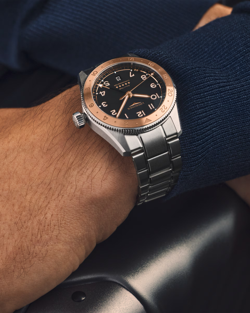 SPIRIT ZULU TIME 1925, Automatic watch, Ø 39.00 mm, stainless steel and rose gold 18 carats cap 200