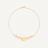 18K Yellow Gold "Halfsie" Necklace With Diamond Accents