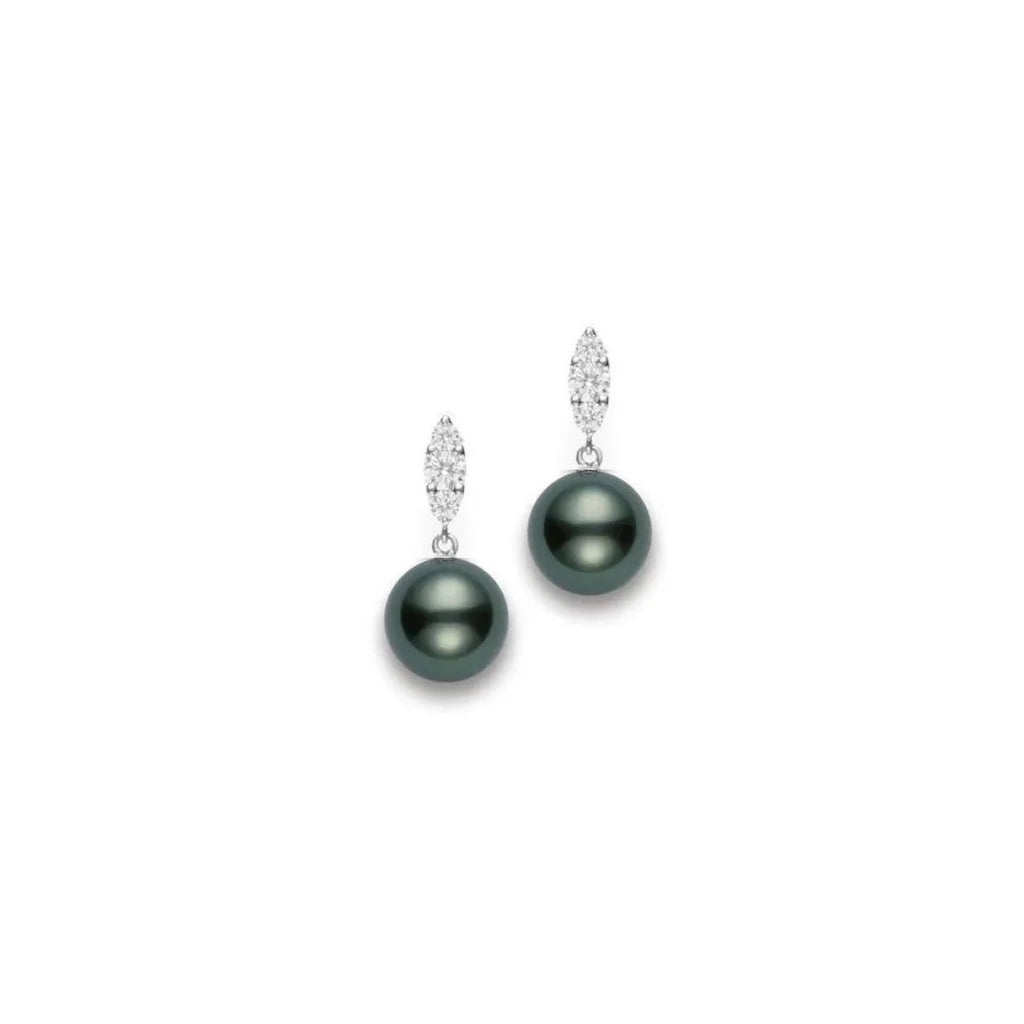 Black South Sea Cultured Pearl Earrings