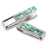 Green Abalone Money Clip